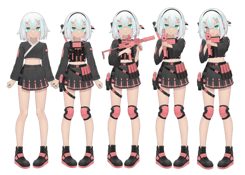 【VTS向け】突入ちゃん【FPSゲーム連動汎用モデル】