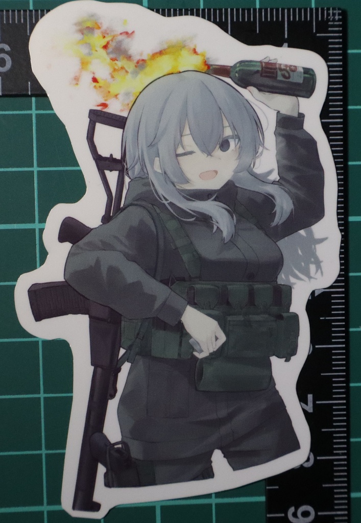 放火魔ちゃんステッカー