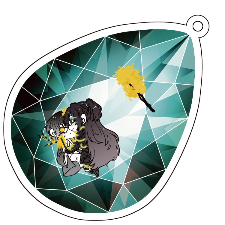 シャカシャカアクリルキーホルダー（ホンイサ）