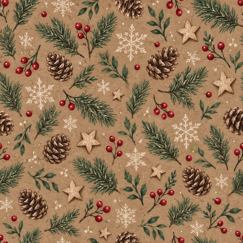 クリスマス・デジタルペーパー12枚セット|シームレス背景素材・3000px PNG・商用利用可 Christmas Digital Paper 12-Pack | Seamless Patterns, 3000px PNG, Commercial Use