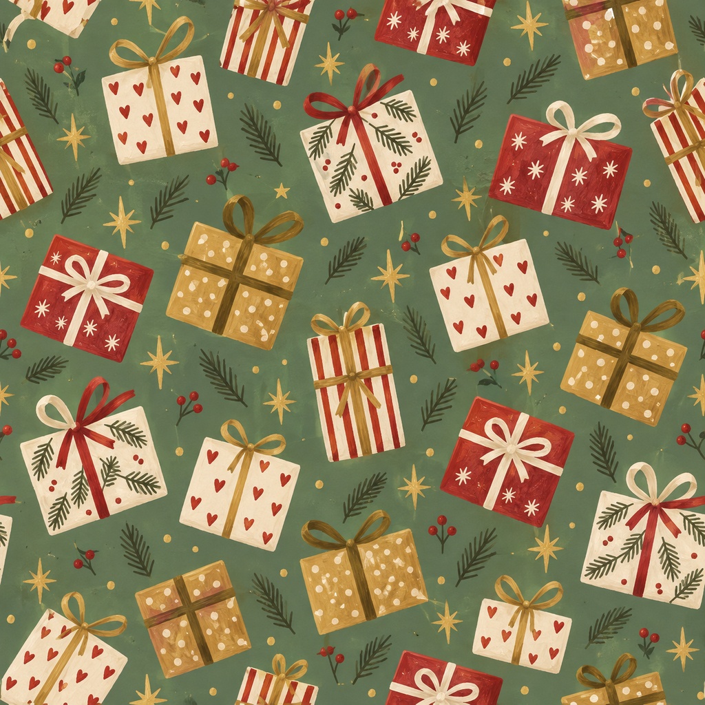 クリスマス・デジタルペーパー12枚セット|シームレス背景素材・3000px PNG・商用利用可 Christmas Digital Paper 12-Pack | Seamless Patterns, 3000px PNG, Commercial Use