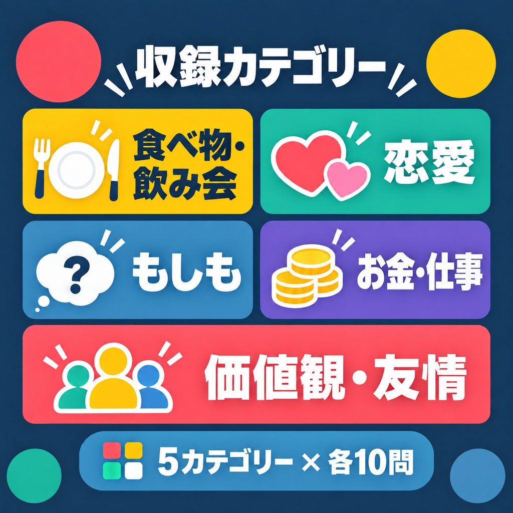 【PDF】飲み会で盛り上がる!友達と遊べる究極の二択50