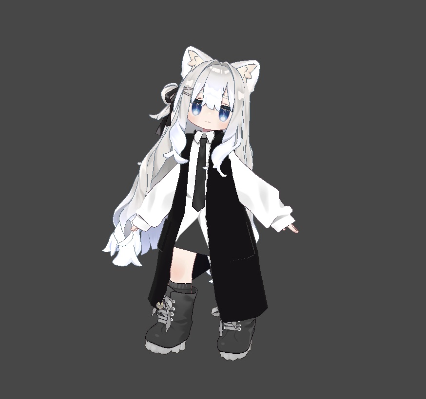 【VRC想定】Long Vest【キプフェル / まめふれんず対応衣装】