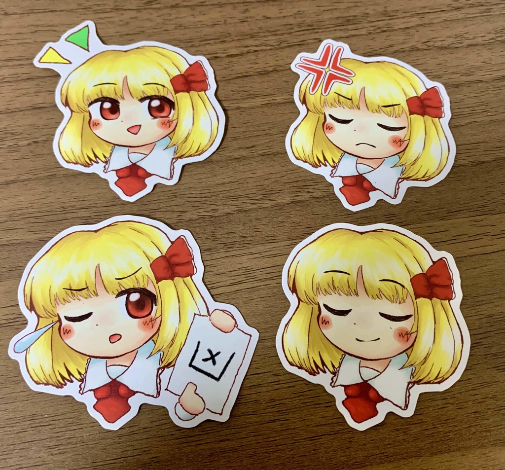 ルーミアちゃんシール4種セット