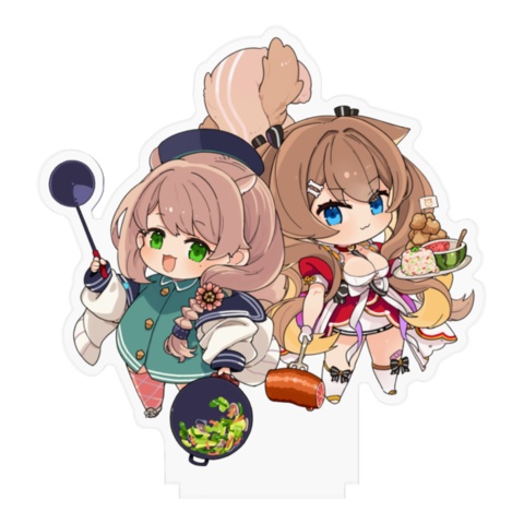 【受注生産】ちわりしゅアクリルスタンド&シールセット【2周年記念】