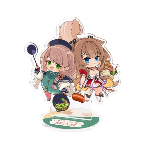 【受注生産】ちわりしゅアクリルスタンド&シールセット【2周年記念】