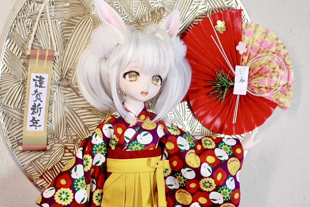 【MDD/S胸】雪うさぎの着物