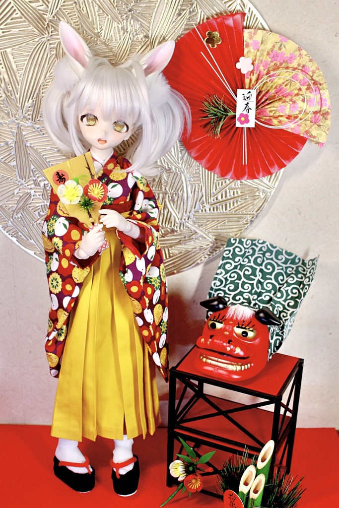 【MDD/S胸】雪うさぎの着物
