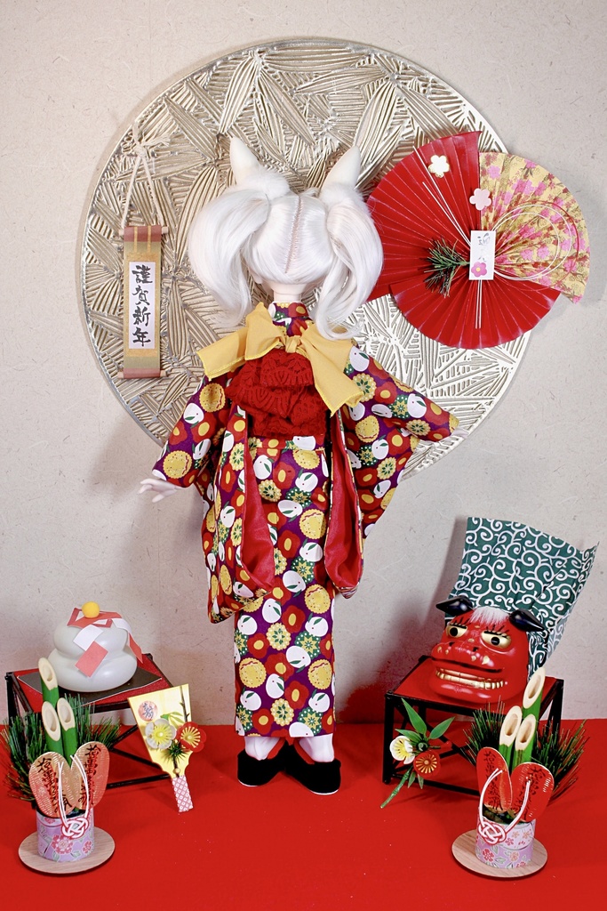 【MDD/S胸】雪うさぎの着物