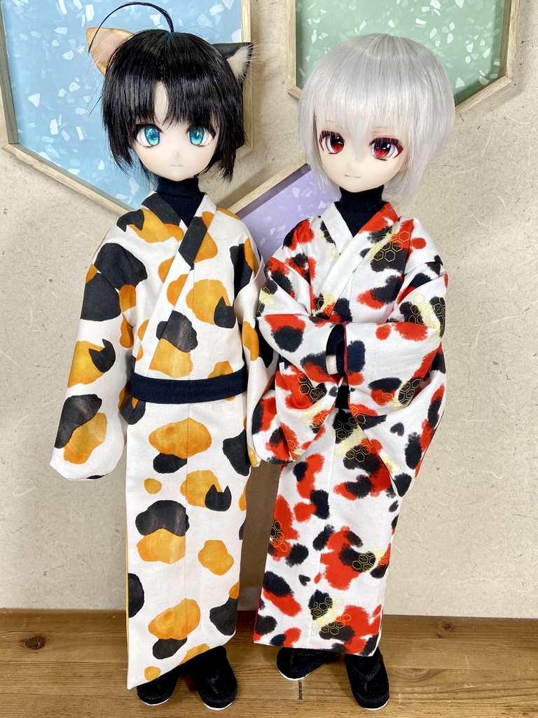 【MDD】三毛猫・錦鯉メンズ着物