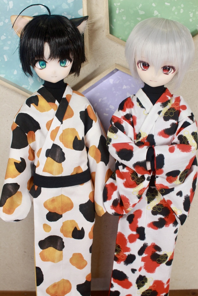 【MDD】三毛猫・錦鯉メンズ着物