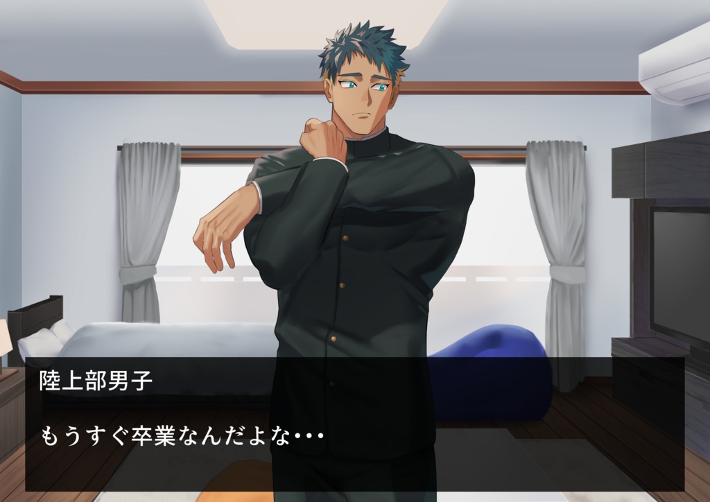 男性_若者_学生_陸上部【立ち絵用素材】