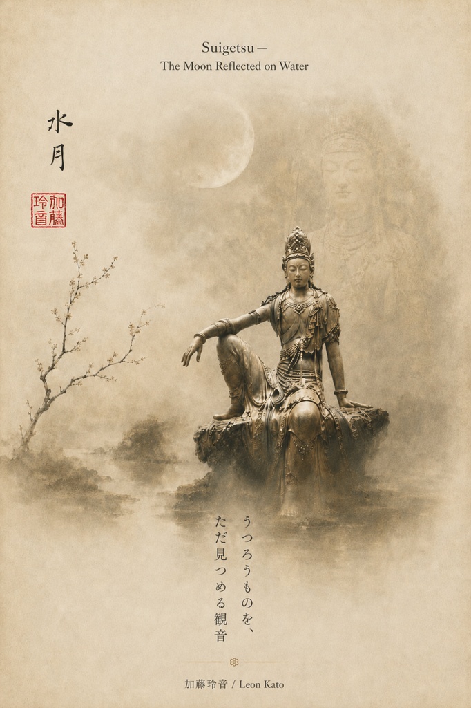 水月 Suigetsu — 禅アートポスター｜デジタルダウンロード