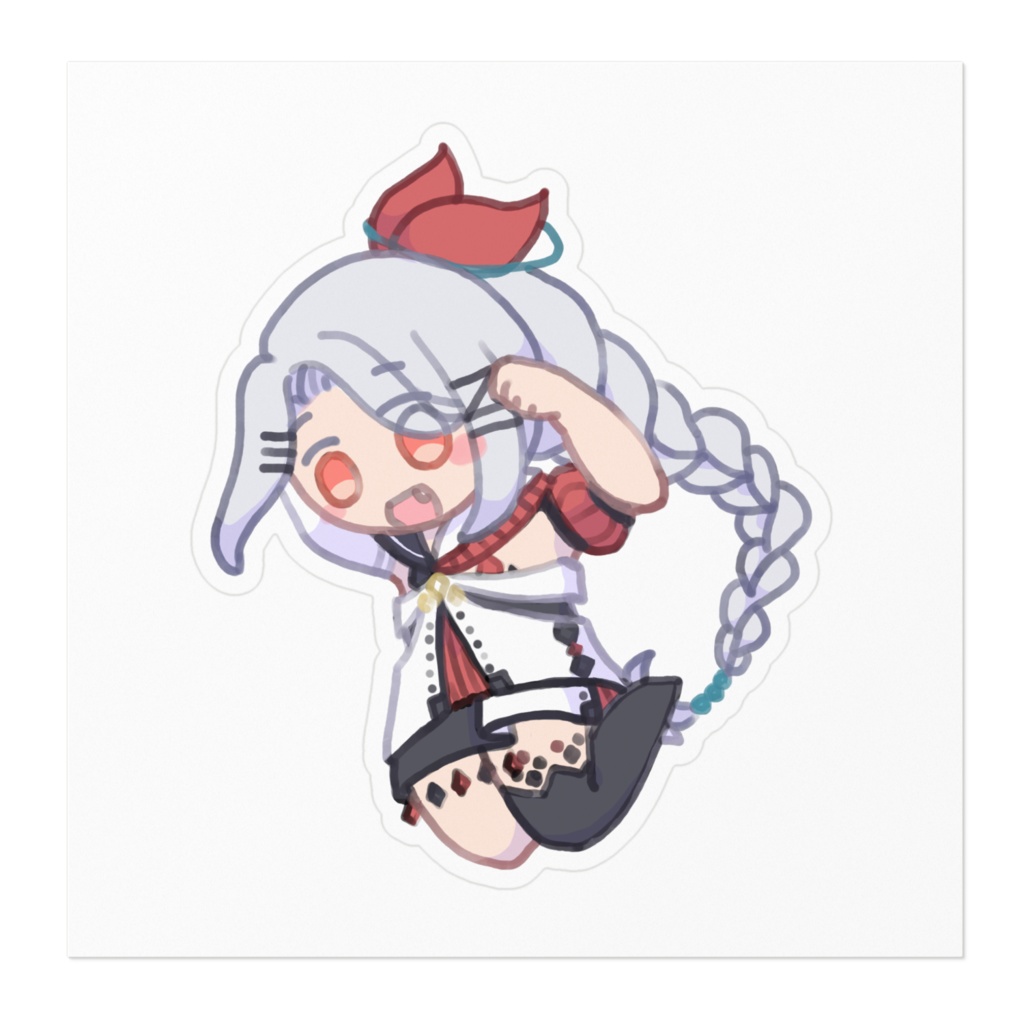 西中ニシカ おっこちステッカー04 (3周年記念衣装)