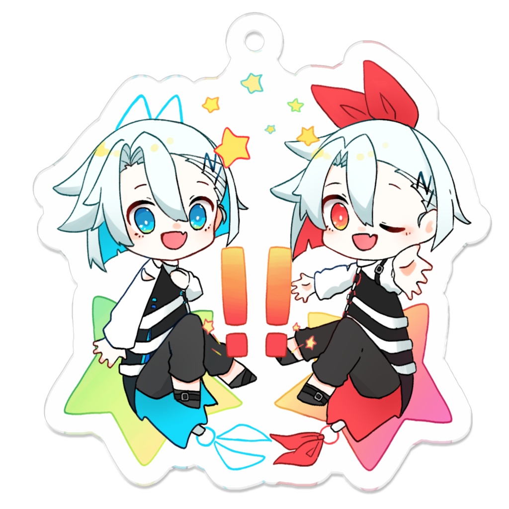 NISHINA&NISHIKA アクリルキーホルダー
