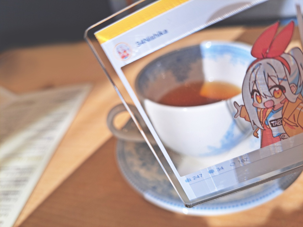 西中ニシカ アクリルキーホルダー / フォトフレーム風