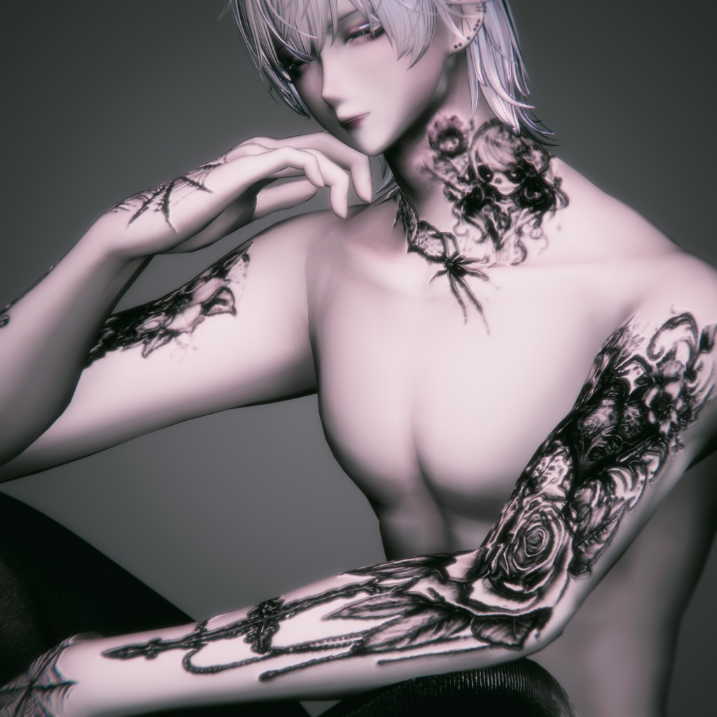 Mellow Glossy Tattoo Texture for Shinra&Minase
