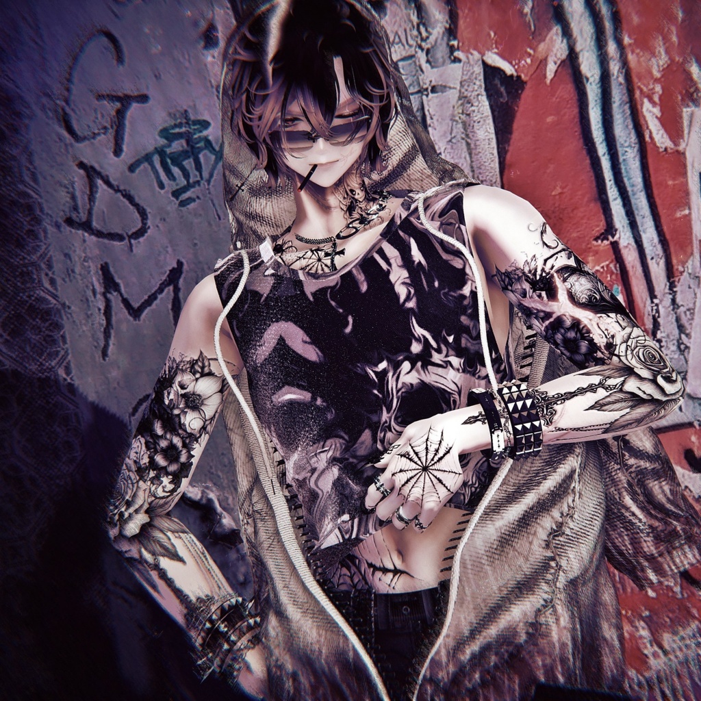 Mellow Glossy Tattoo Texture for Komano