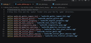 【無料】Alenia Audio Porter - Ren'Py & Godot向けオーディオ最適化ツール