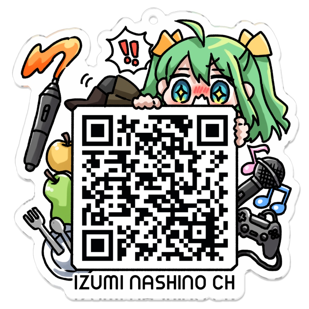 NASHINO's QR SERIES_アクリルキーホルダー(コーティング無)