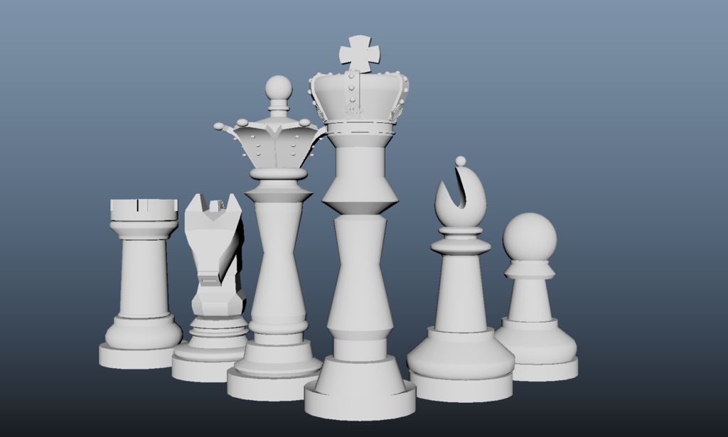 VRChat向け 3Dチェスセット&チェステーブル