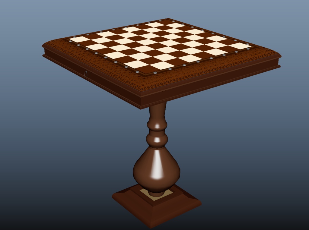 VRChat向け 3Dチェスセット&チェステーブル