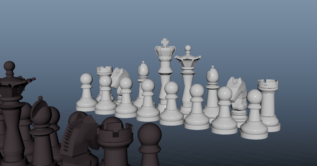 VRChat向け 3Dチェスセット&チェステーブル