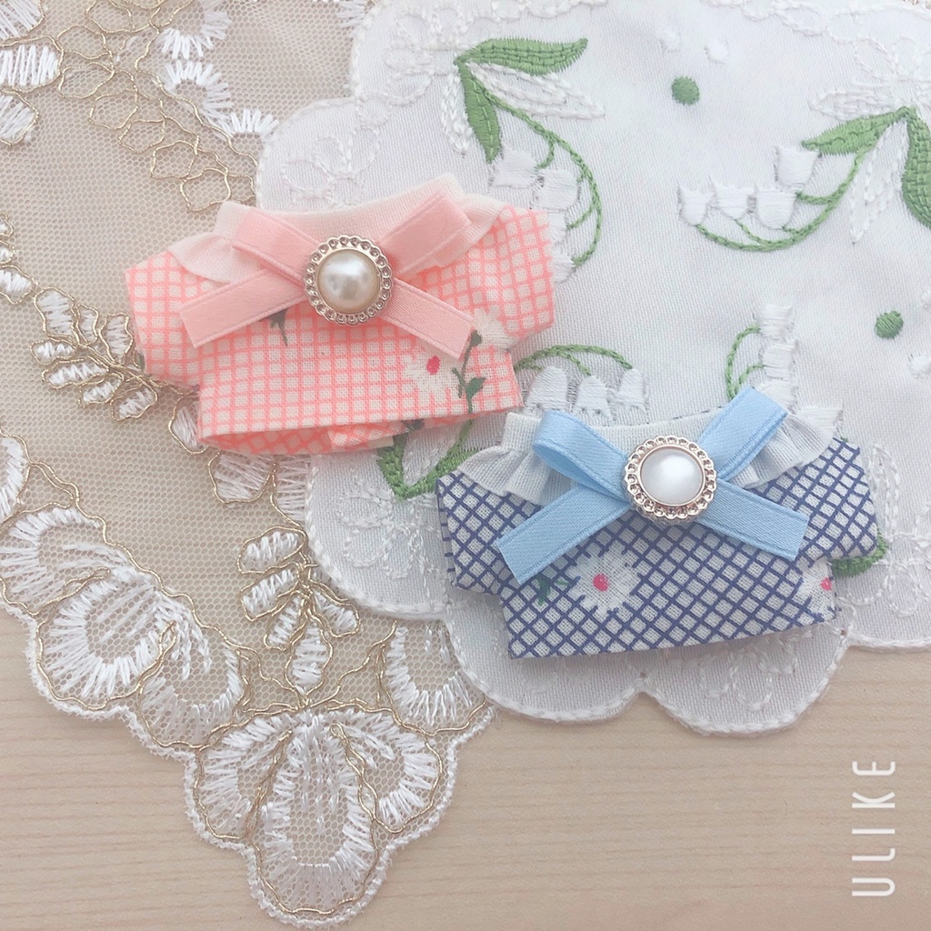 ❁⃘ デイジー柄チェックシャツ ‎❁⃘