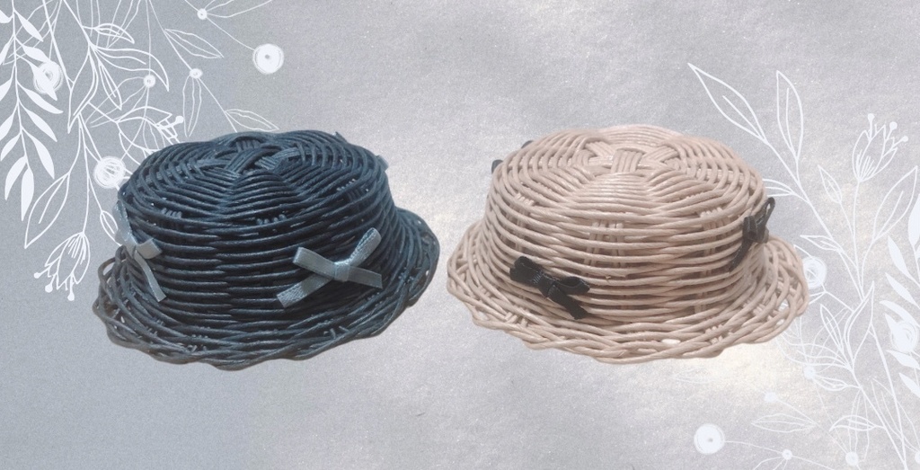 リボンカンカン帽