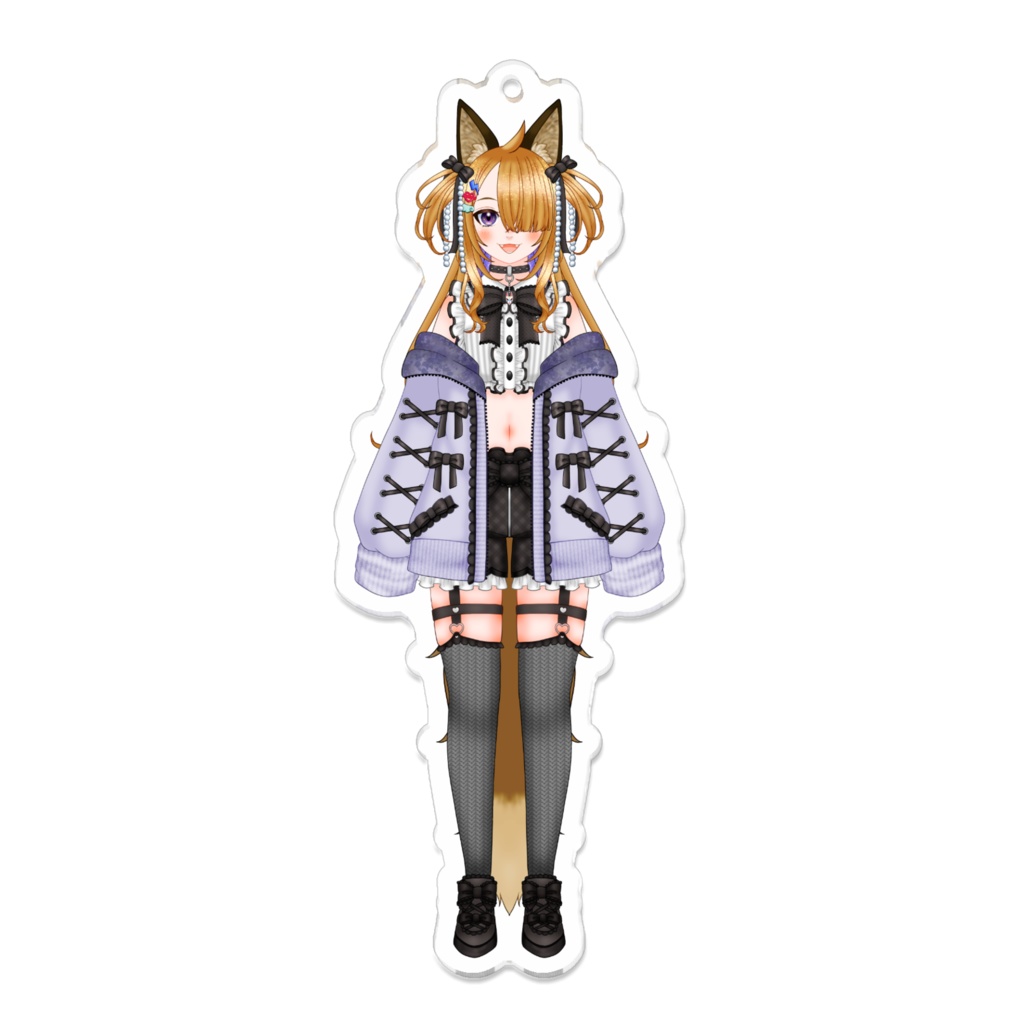 VTuber北狐ちろん/地雷系衣装アクリルキーホルダー