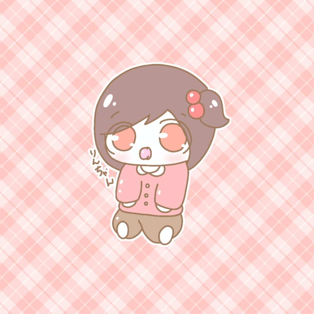 おちびちゃん りんちゃん 缶バッジ🍎