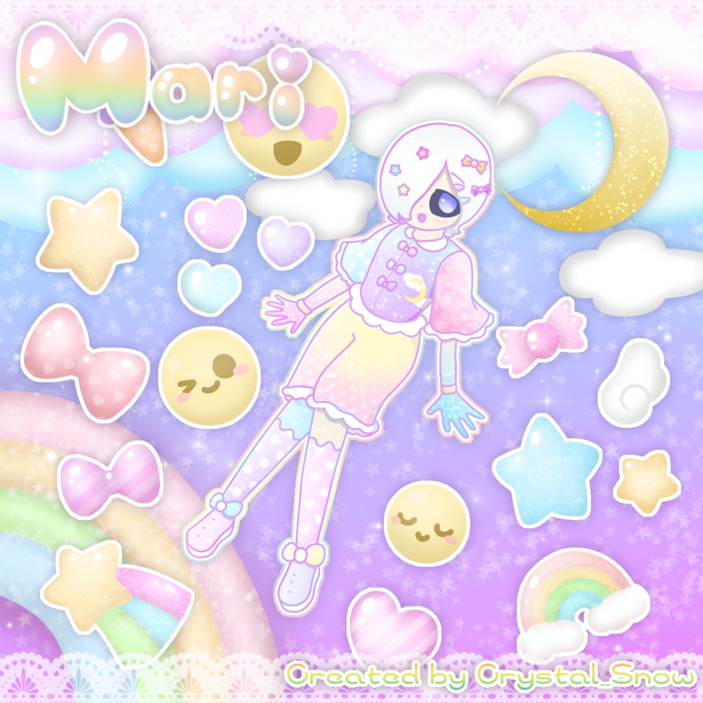 ゆめかわマリくん🤍アクリルブロック