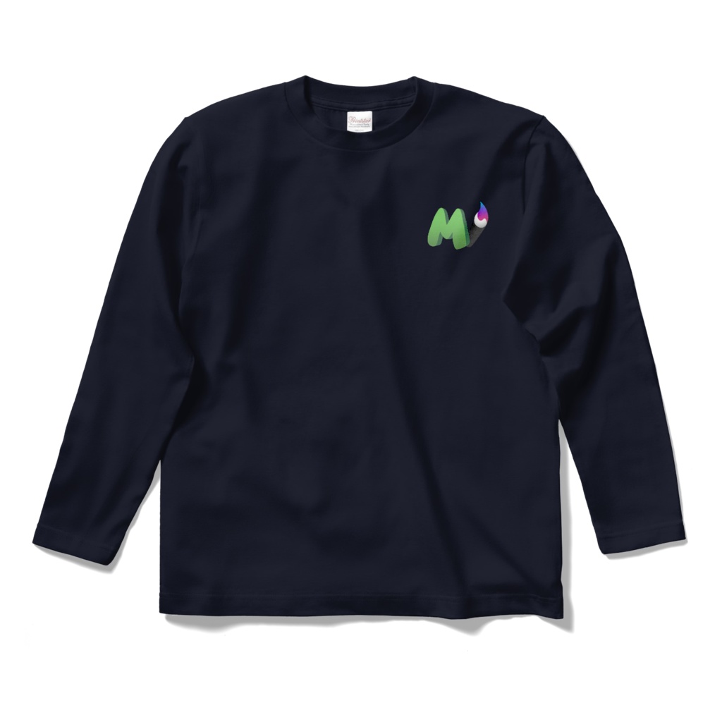 Misskey.art 新ロゴ ロングスリーブTシャツ (ネイビー)