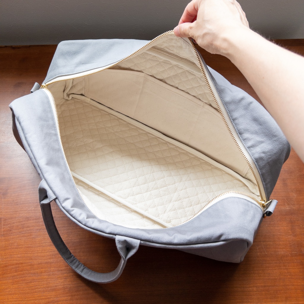 ドールと一緒にお出かけバッグ(グレー)