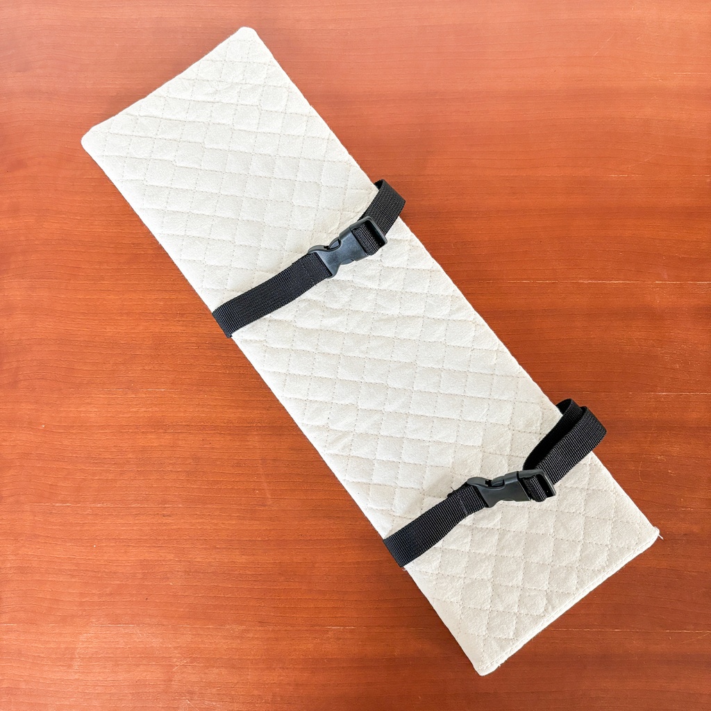 ドールの固定ベルト付き底板