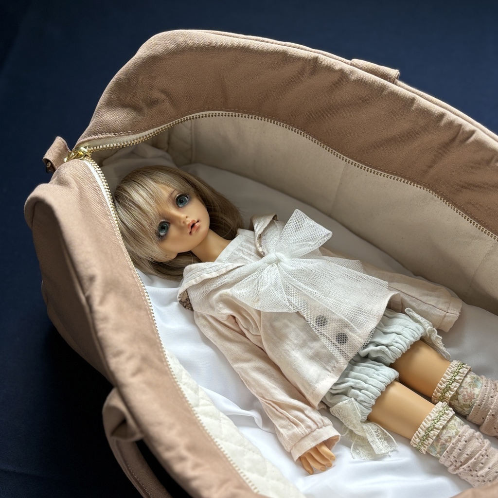 ドールと一緒にお出かけバッグ(ブラウン)