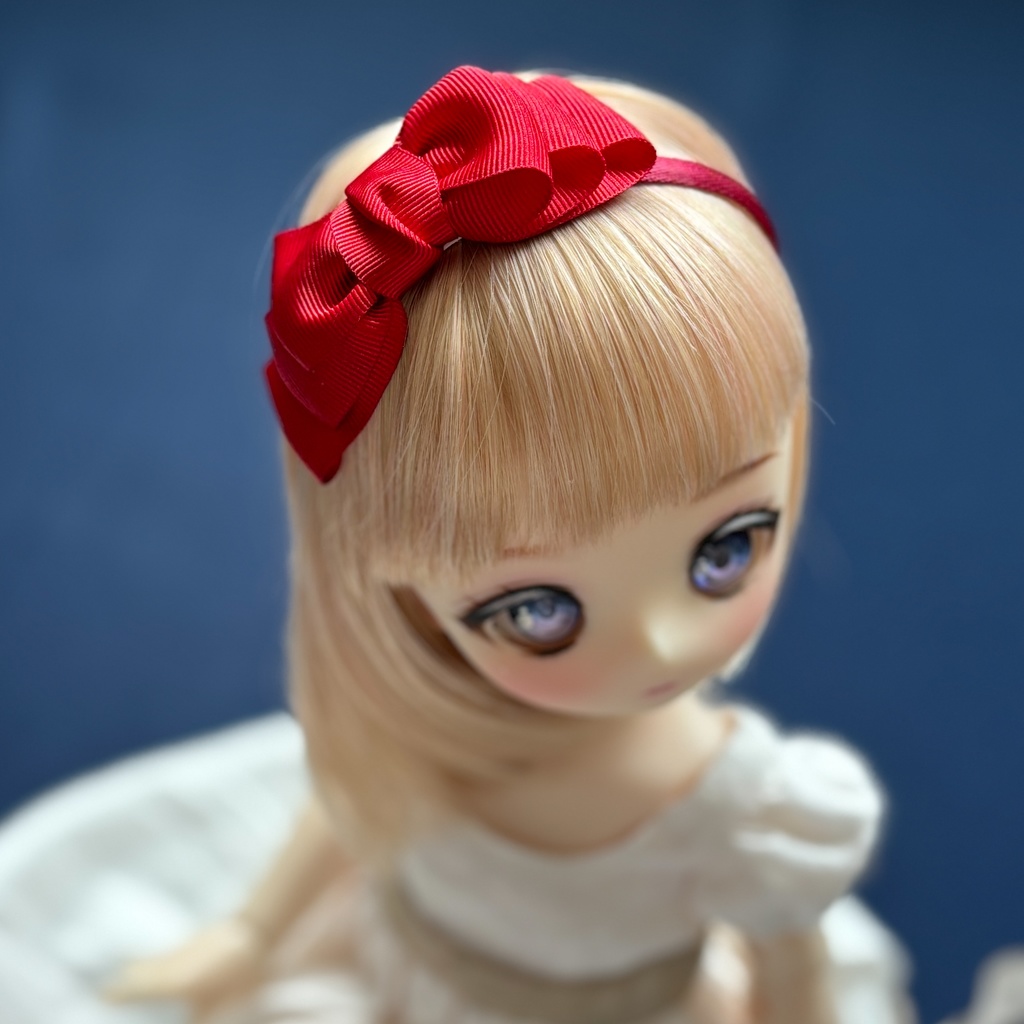 ドール用リボンカチューシャ(SD,DD,MDDサイズ)