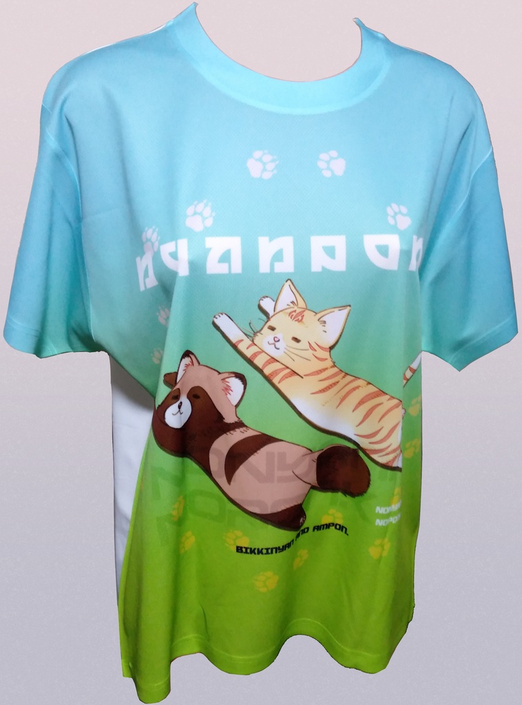 ねころびにゃんぽんず：〔フルグラTシャツ〕