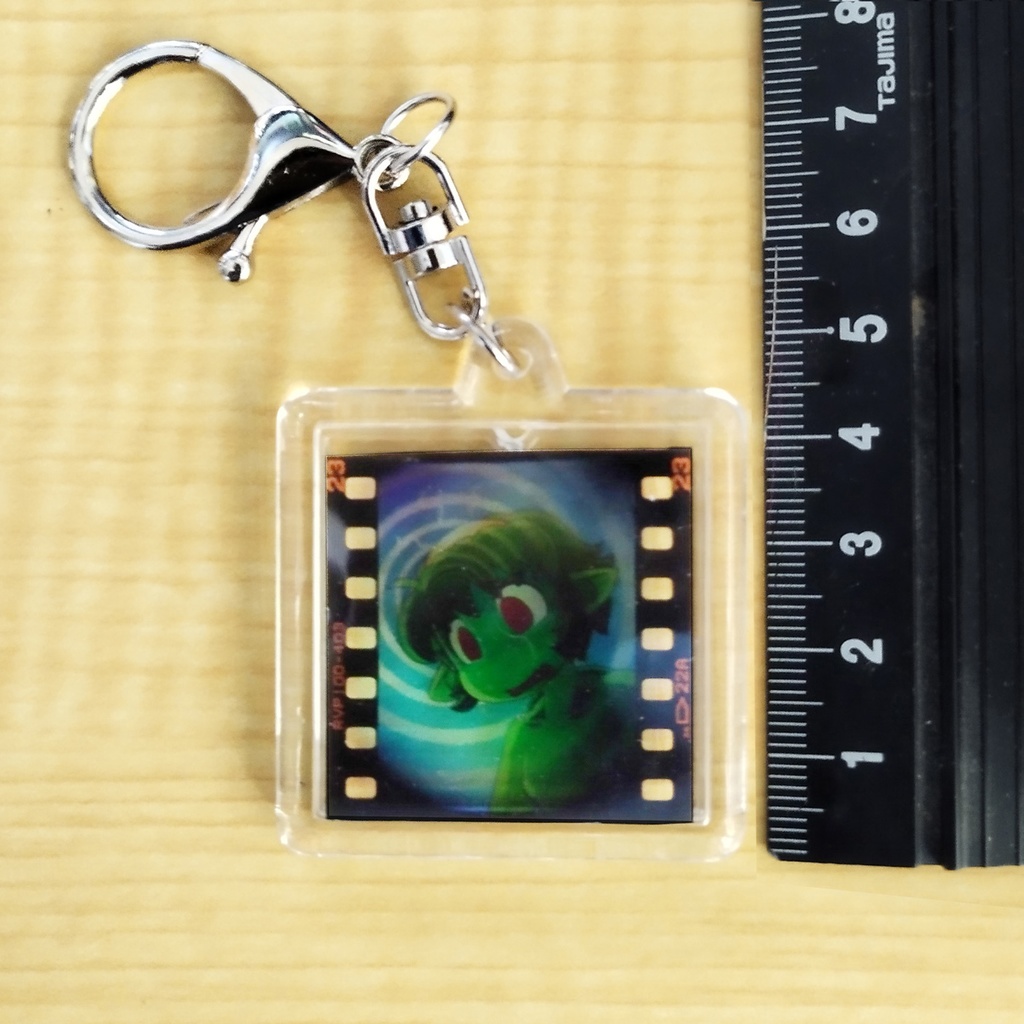 リバーサルフィルム入りアクリルキーホルダー「河童ちゃん」