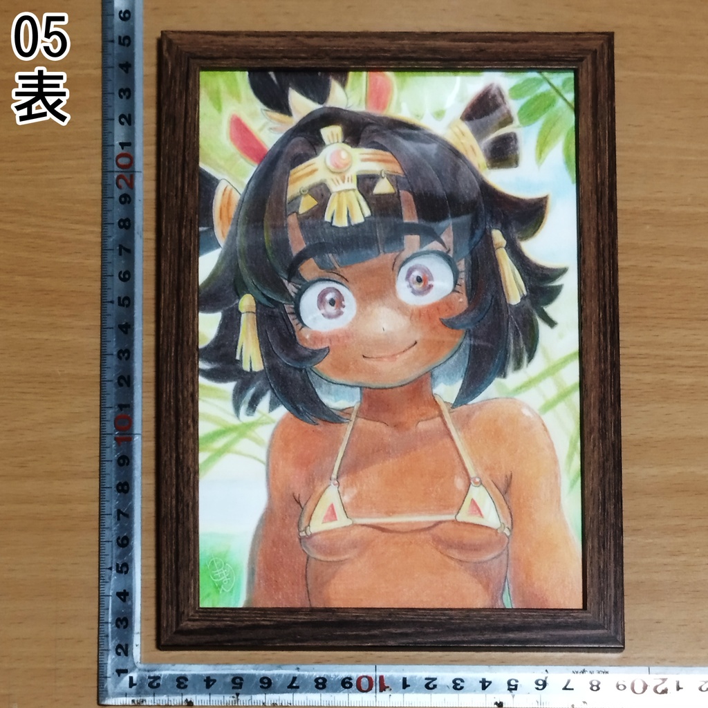 祭日のおめかし 色鉛筆画 原画