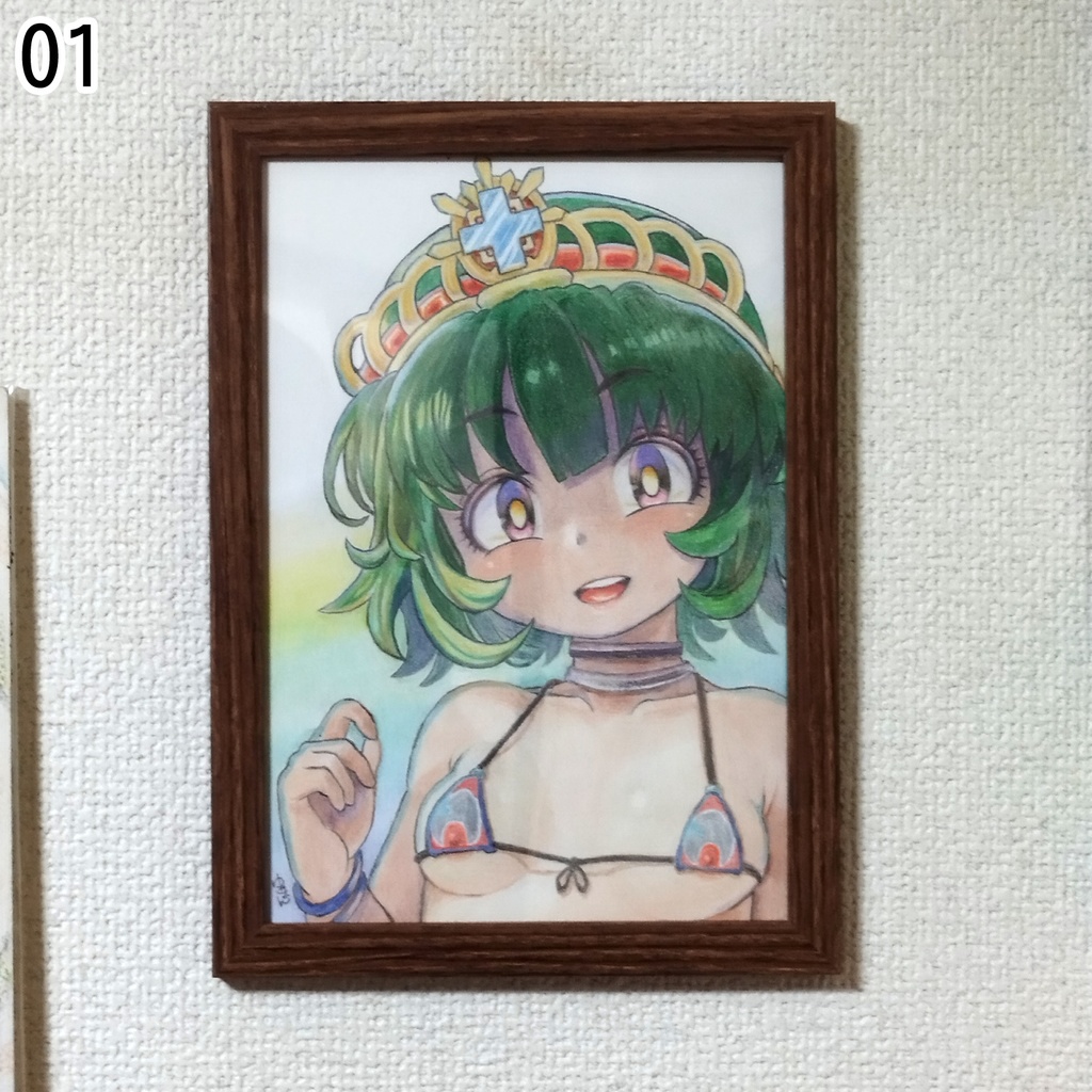 ネラの王冠　色鉛筆画　原画