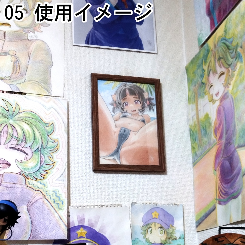 渚にて 色鉛筆画 原画