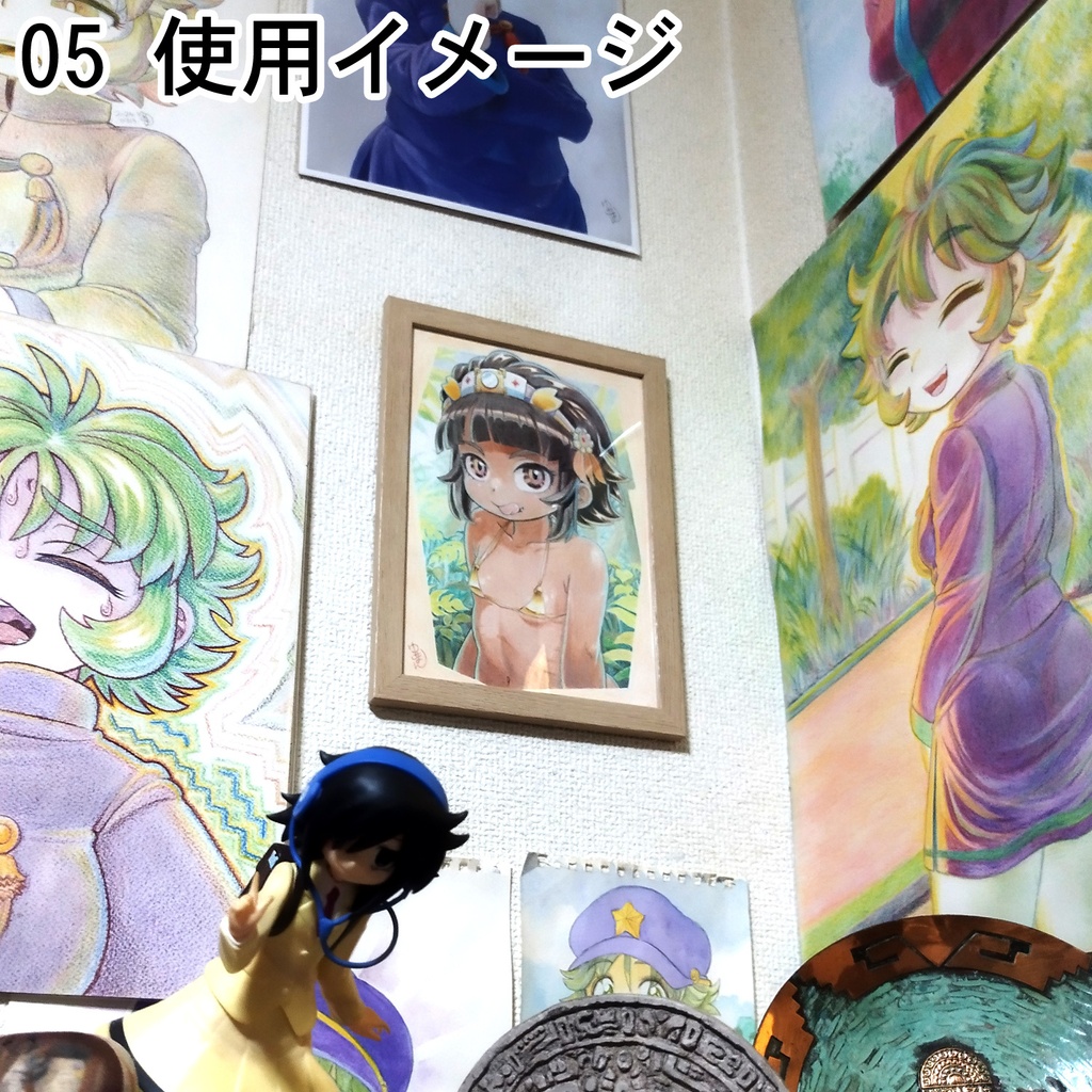 ペロリ★ 色鉛筆画 原画