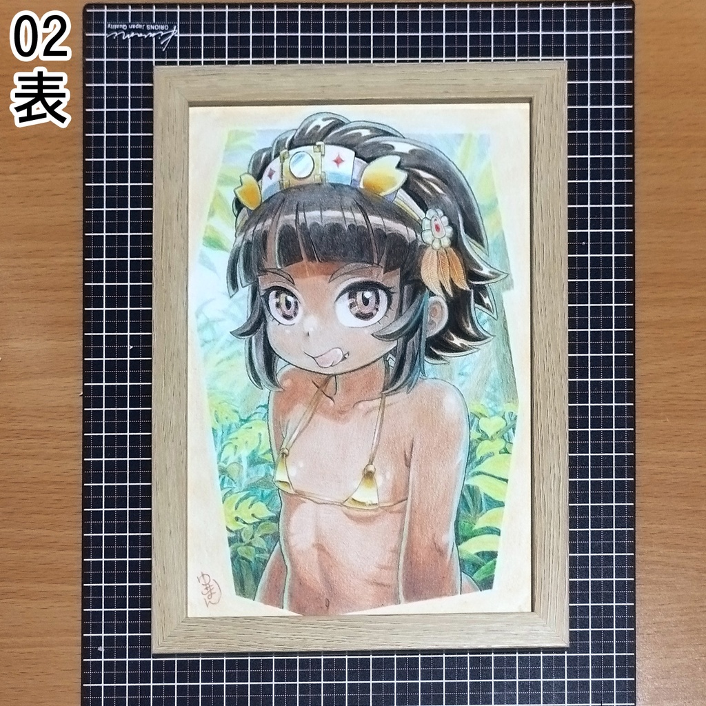 ペロリ★ 色鉛筆画 原画