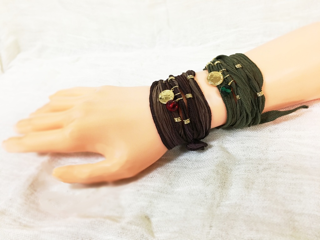 OP シルクリボンブレスレット