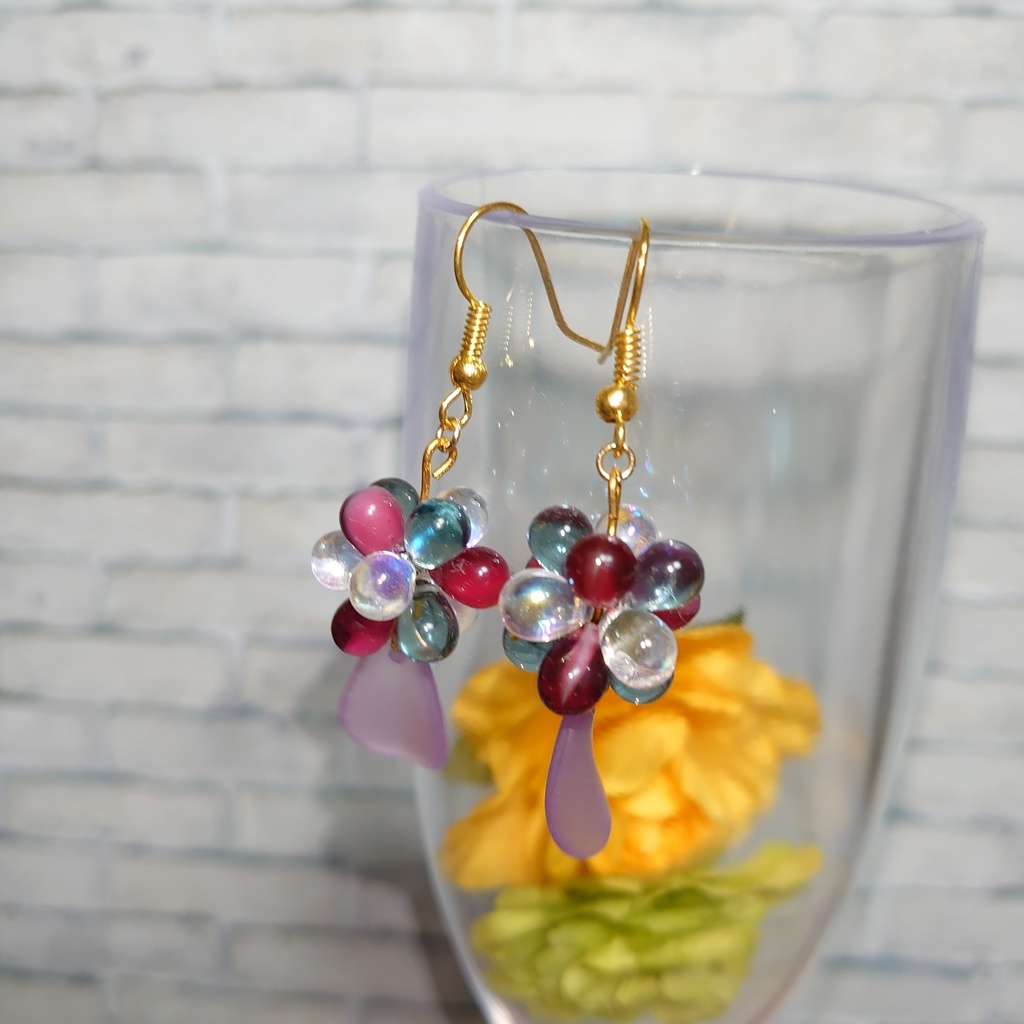 【ツイステ】チェコビーズ ピアス(イヤリング)