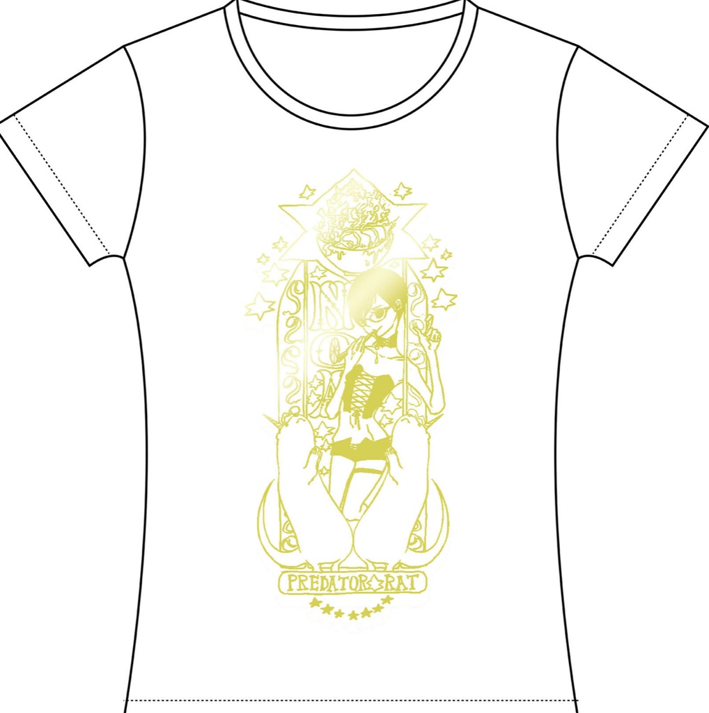 PredatorRatなゆゆデザイン乃亜様Tシャツ(ホワイト)