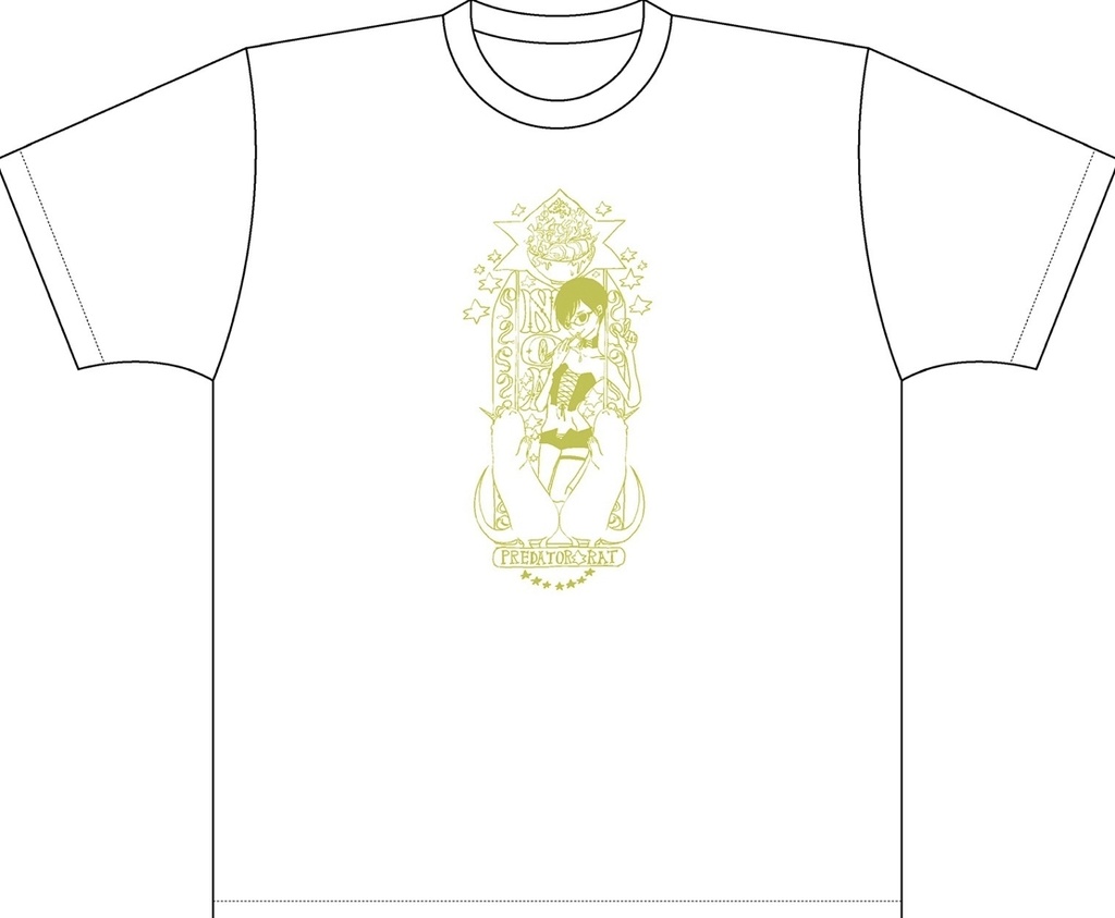 PredatorRatなゆゆデザイン乃亜様Tシャツ(ホワイト)