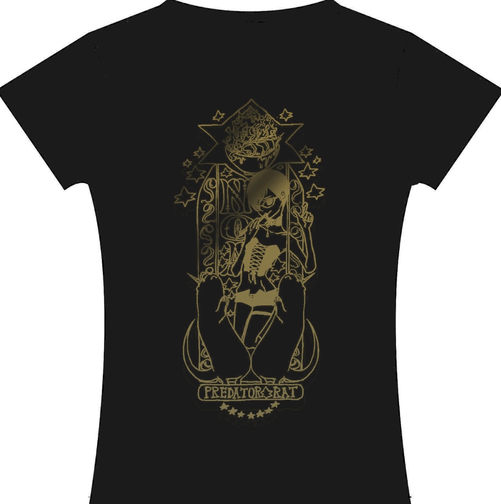 PredatorRatなゆゆデザイン乃亜様Tシャツ(スミブラック)