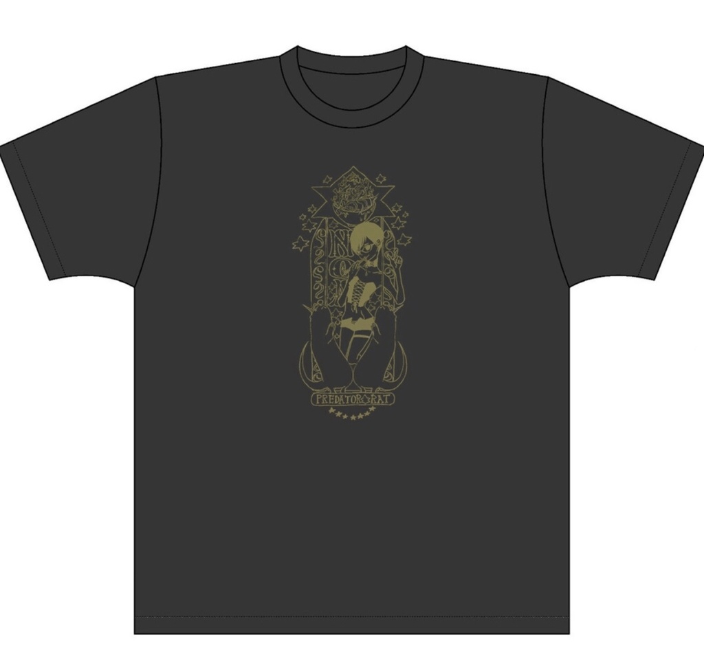 PredatorRatなゆゆデザイン乃亜様Tシャツ(スミブラック)